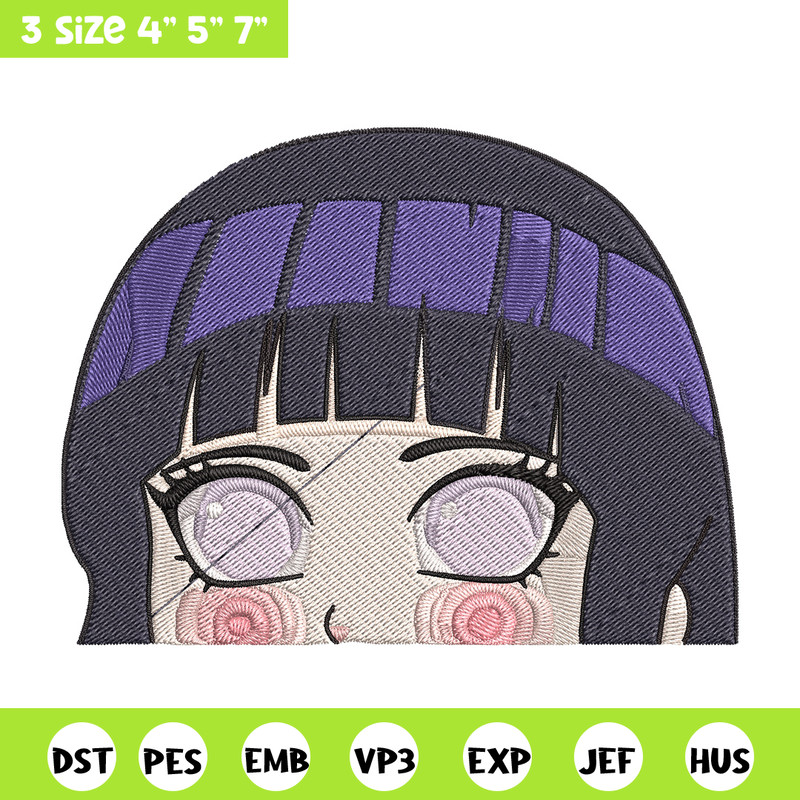 Hinata chibi Embroidery Design, Naruto Embroidery, Embroidery File, Anime Embroidery, Anime shirt, Digital download.jpg
