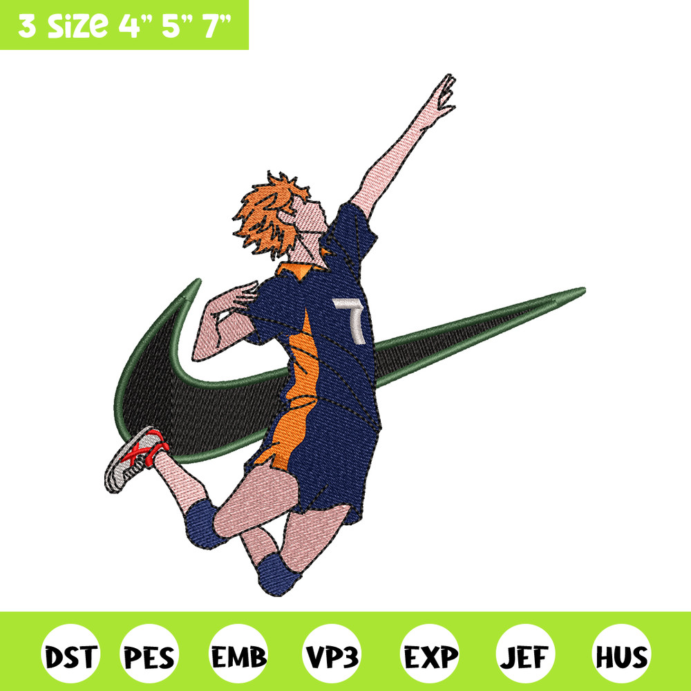 Hinata Shouyou Nike embroidery design, haykiuu embroidery, Nike design, anime design, anime shirt, Digital download.jpg