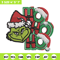 Ho Ho Ho The Grinch Embroidery design, Grinch christmas Embroidery, logo design, Embroidery File, Instant download..jpg