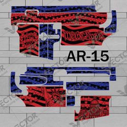 vector design, ar-15 "american theme"