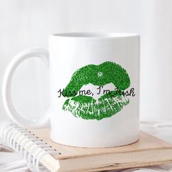 kiss me, gift mug, gift for dad, grandpa, mom, boyfriend, girlfriend idea