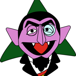 count von count head svg, sesame street svg, cartoon svg, children tv series svg, cut files for cricut, instant download