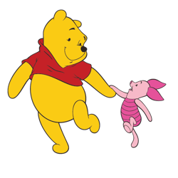 winnie the pooh and piglet svg, pooh bear svg, disney svg, winnie the pooh svg cut file, digital download