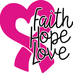faith hope love ribbon svg, breast cancer svg, breast cancer awareness svg, cancer ribbon svg, file for cricut