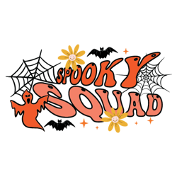 spooky squad png, halloween sublimation design, digital download