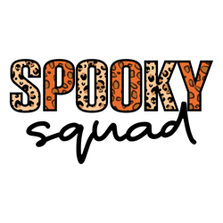 spooky squad png, halloween sublimation design, digital download (1)