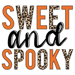 sweet and spooky png, halloween sublimation design, digital download (1)
