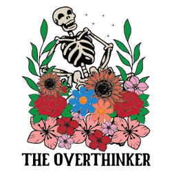 the overthinker png, halloween sublimation design, digital download