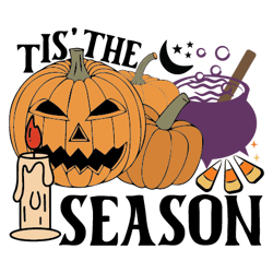 tis' the season png, halloween sublimation design, digital download