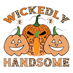 wickedly handsome png, halloween sublimation design, digital download