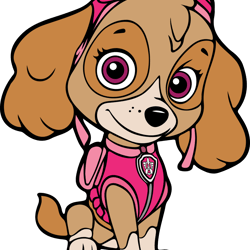 skye svg, paw patrol svg, paw patrol clipart, cartoon paw svg, dog patrol svg, digital download (7)