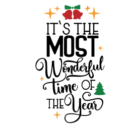 it's the most wonderful time of the year svg, christmas svg, holidays svg, christmas svg designs, instant download