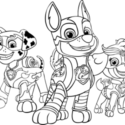 mighty pups outline svg, paw patrol svg, paw patrol clipart, cartoon dog svg, dog patrol svg, digital download