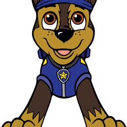 chase svg, paw patrol svg, paw patrol clipart, cartoon paw svg, dog patrol svg, digital download (2)