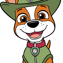 tracker svg, paw patrol svg, paw patrol clipart, cartoon paw svg, dog patrol svg, digital download (4)