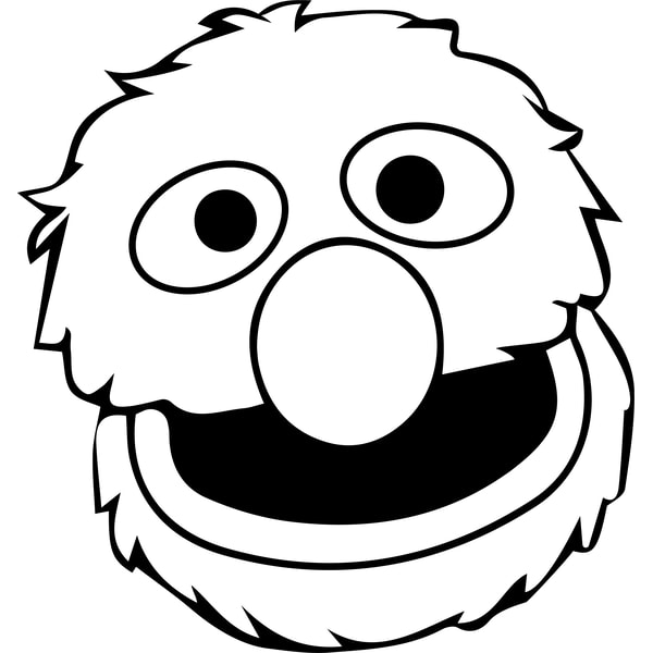 Grover Head Outline Svg, Sesame Street Svg, Cartoon Svg, Chi | Inspire ...