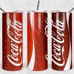 coca cola tumbler png, coca cola 20oz & 30oz skinny sublimation designs png, drinks tumbler png-1