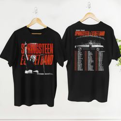 2 side bruce springsteen and e street 2023 tour shirt, e street shirt, bruce springsteen fan gift, rock tour shirt, bruc
