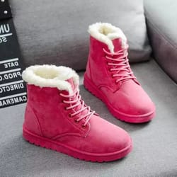 women winter snow boots - snow heels boots