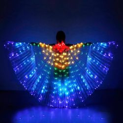 Special Gorgeous Colorful LED Wings - Casual Dancing Party Eye-catching Glamorous Wings Prop