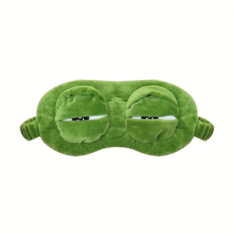 3D Frog Eye Sleep Mask Comfortable LightBlocking Portable For Travel Office Naps Gaming One S 1
