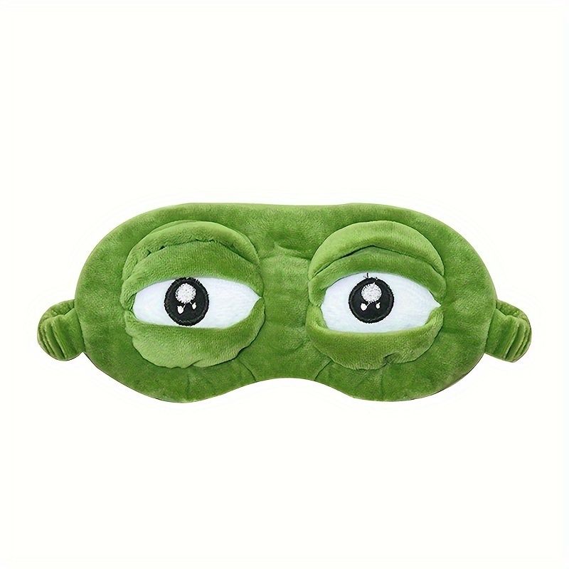 3D Frog Eye Sleep Mask Comfortable LightBlocking Portable For Travel Office Naps Gaming One S 2