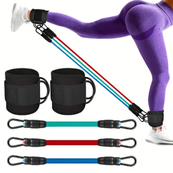 fitness ankle buckle training device, adjustable leg & hip trainer with secure binding strap for resistance workouts