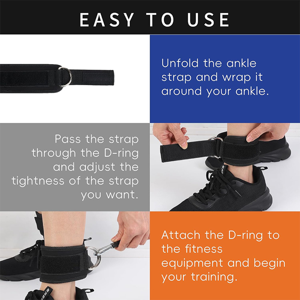 Fitness Ankle Buckle Training Device Adjustable Leg Hip Trainer With Secure Binding Strap For Resi 3