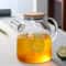 Premium Transparent Borosilicate Glass Teapot Heat Resistant Kettle for Flower Puer Herbal Tea