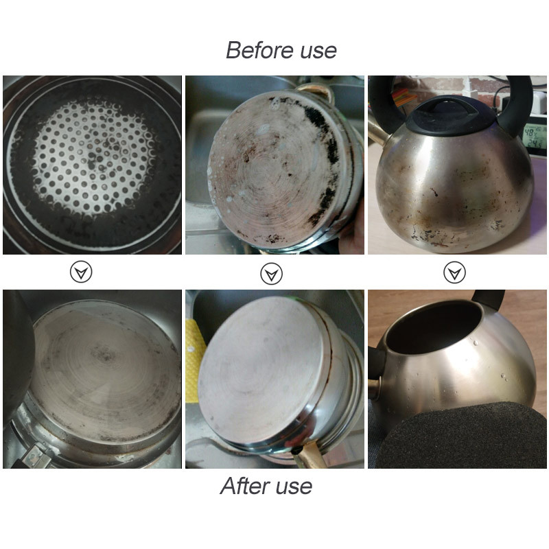 Magic Kitchen Sponge Brush Heavy Duty Cleaning Descaling Brush For Pans Pots Knives 4