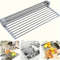 Foldable Silicone Drying Rack For Sink Stainless Steel Fruit  Vegetable Drainer Sponge Holder Kitch 5