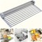 Foldable Silicone Drying Rack For Sink Stainless Steel Fruit Vegetable Drainer Sponge Holder Kitch 5