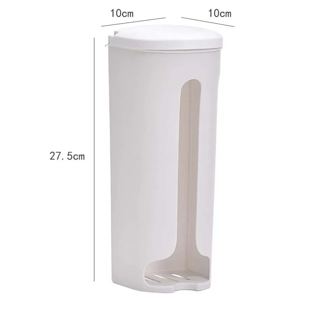 Extractable Kitchen Plastic Bag Storage Bag Dispenser Wall Mount Garbage Pocket Holder Refillable T 9