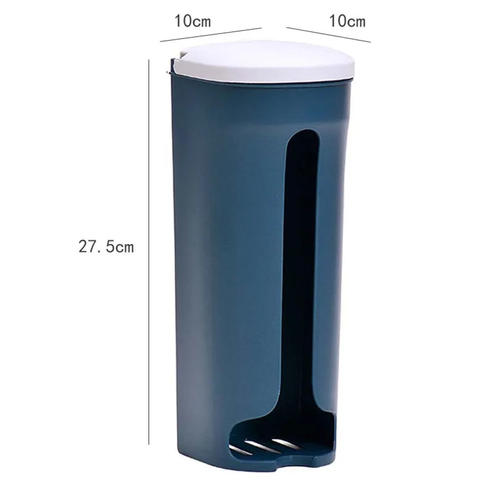 Extractable Kitchen Plastic Bag Storage Bag Dispenser Wall Mount Garbage Pocket Holder Refillable T 10