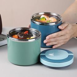 insulated food thermal jar stainless steel lunch box thermos keeps meals hot for school & work