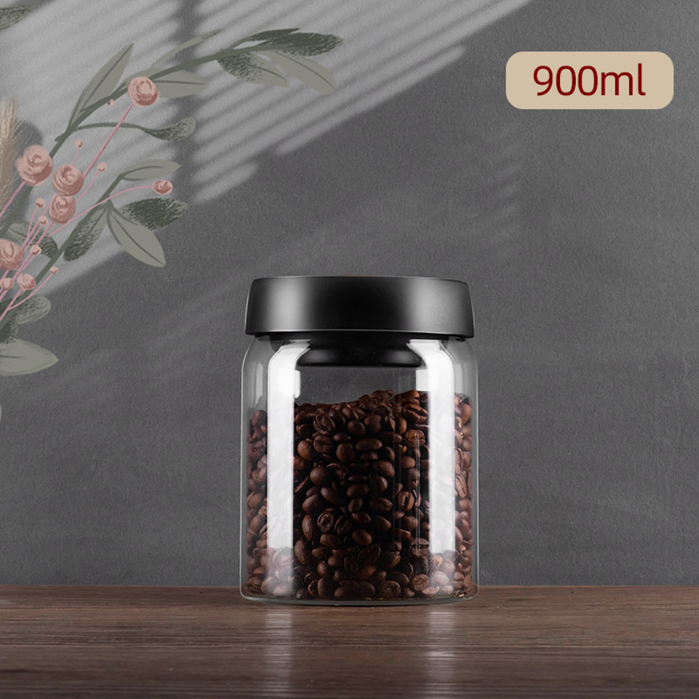 Glass Sealed Jar Airtight Glass Storage Container For Coffee Dry Goods Kitchen Essentials 7