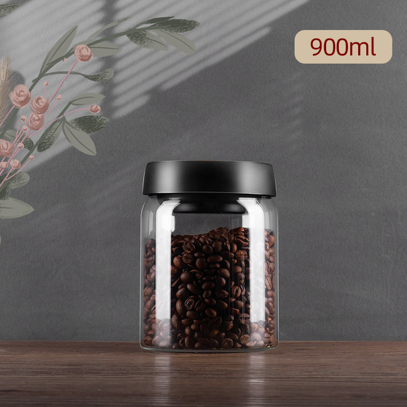 Glass Sealed Jar Airtight Glass Storage Container For Coffee Dry Goods Kitchen Essentials 7