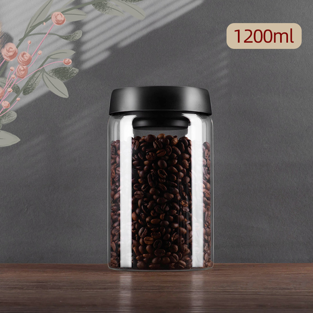 Glass Sealed Jar Airtight Glass Storage Container For Coffee Dry Goods Kitchen Essentials 8