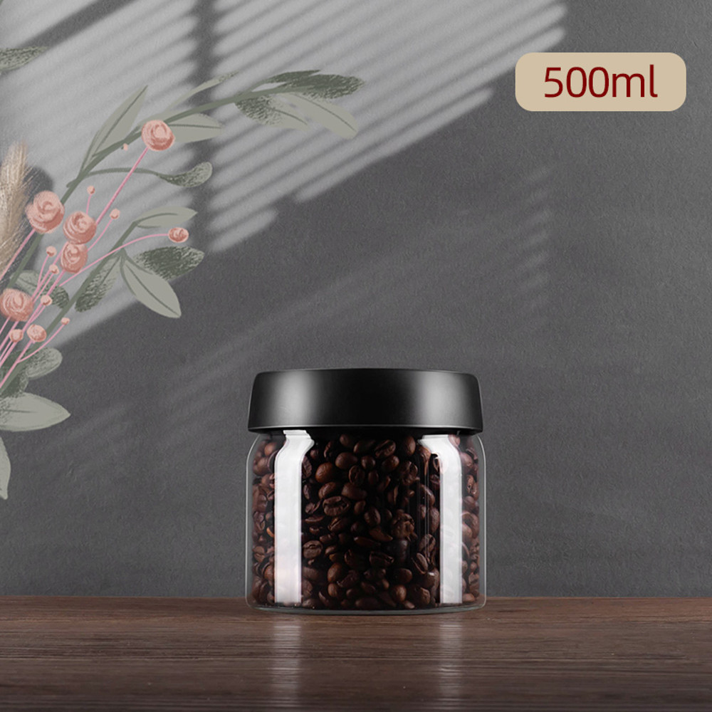 Glass Sealed Jar Airtight Glass Storage Container For Coffee Dry Goods Kitchen Essentials 6