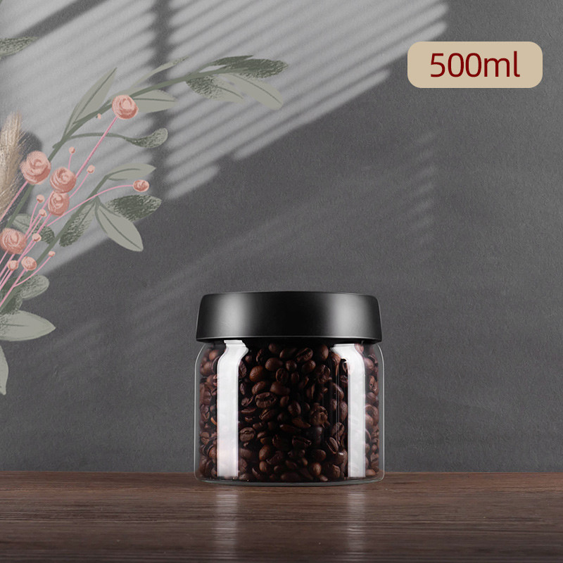 Glass Sealed Jar Airtight Glass Storage Container For Coffee Dry Goods Kitchen Essentials 6