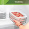 Leakproof Meat Containers for Fridge – Transparent Frozen Food Storage Box with Lid