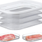 Leakproof Meat Containers for Fridge – Transparent Frozen Food Storage Box with Lid