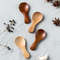 4Pcs Mini Wooden Spoons – Short Handle Kitchen Spice Scoops for Sugar, Tea & Coffee (Kids-Friendly Kitchen Gadgets)