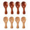 4Pcs Mini Wooden Spoons – Short Handle Kitchen Spice Scoops for Sugar, Tea & Coffee (Kids-Friendly Kitchen Gadgets)