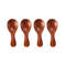 4Pcs Mini Wooden Spoons – Short Handle Kitchen Spice Scoops for Sugar, Tea & Coffee (Kids-Friendly Kitchen Gadgets)
