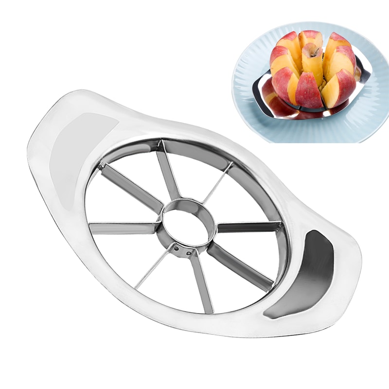 Stainless Steel Fruit Cutter & Slicer Multi-Functional Kitchen Gadget for Perfect Slices of Apples, Pears & Potatoes
