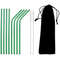 Colorful 304 Stainless Steel Metal Straws Set Reusable Drinking Straws With Brush  Cocktail Straw 11