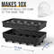 Skull Ice Cube Mold for Whiskey – 10-Cavity Silicone Ice Machine Tray with Funnel for Baking & Cocktails