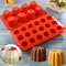 Silicone Canele Mold Mini Nonstick Canneles Cake Pan For Mousse Fondant Muffins DIY Baking Tray Ki 0