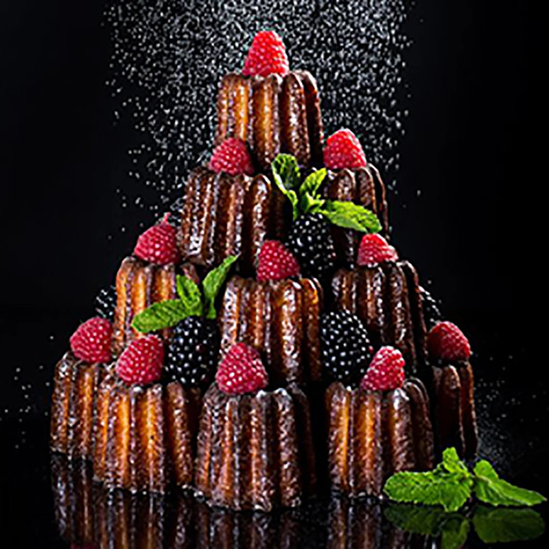 Silicone Canele Mold Mini Nonstick Canneles Cake Pan For Mousse Fondant Muffins DIY Baking Tray Ki 5